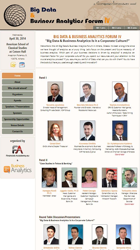 Business Analytics Forum IV