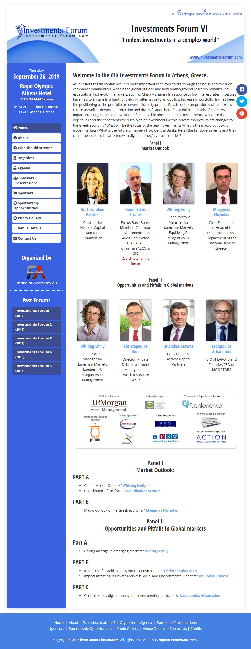 Investments Forum VI